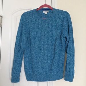 Blue speckled Kim Rogers sweater - Large